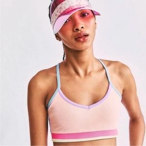 LoveShackFancy × Beach Riot Layla Top in Bright Pastel Colorblocked